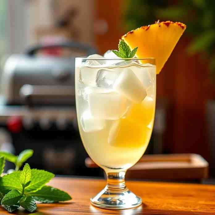 Coconut Pineapple Vodka - Grill-Kissed Tropical Cooler